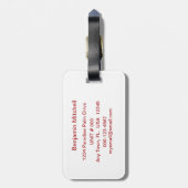 Ich Liebe Sie zum See und zurück - Zitat Nautic L Gepäckanhänger (Rückseite vertikal)