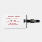 Ich Liebe Sie zum See und zurück - Zitat Nautic L Gepäckanhänger (Rückseite horizontal)