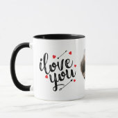 Ich Liebe Sie | Zum Valentinstag Moderne Tasse (Links)