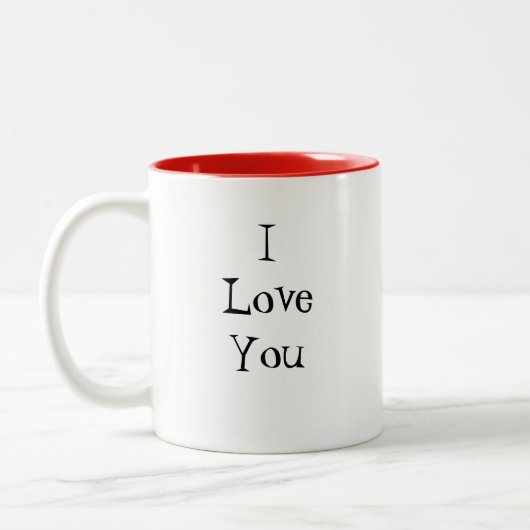 Ich Liebe Sie..................................... Zweifarbige Tasse (Links)