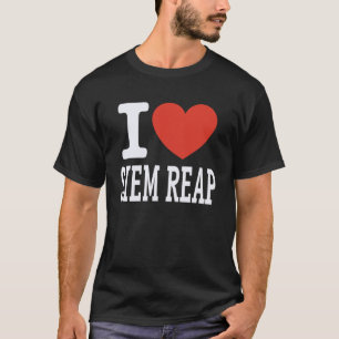 Ich liebe SIEM Reap City Herz Grafik Souvenir Reis T-Shirt