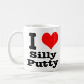 ICH LIEBE Silly Putty Kaffeetasse (Links)