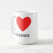 Ich liebe Simbabwe  Kaffeetasse (Vorderseite Links)