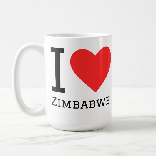 Ich liebe Simbabwe  Kaffeetasse (Links)