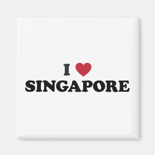 Ich liebe Singapur Magnet