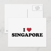 Ich liebe Singapur Postkarte (Vorne/Hinten)