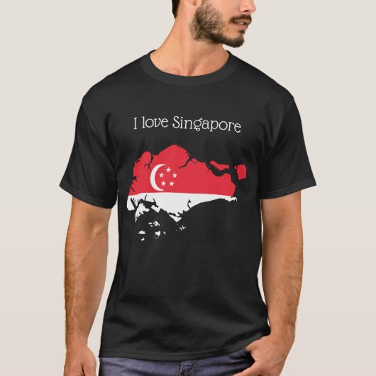 Ich liebe Singapur T-Shirt (Vorderseite)