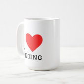 Ich liebe Singen Kaffeetasse (Vorderseite Links)