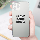 Ich Liebe Single Aufkleber (Telefon)