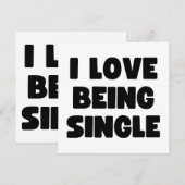 Ich Liebe Single Einladung (Vorne/Hinten)