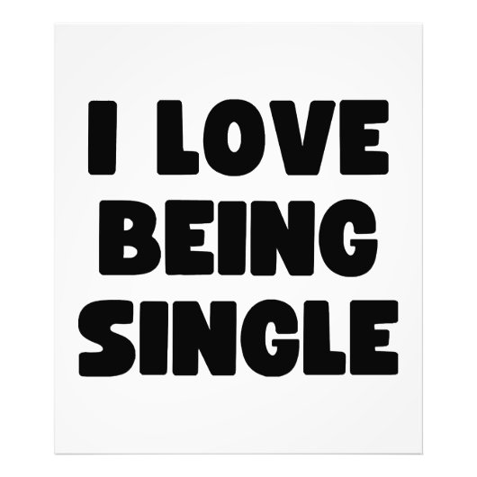Ich Liebe Single Fotodruck (Vorne)