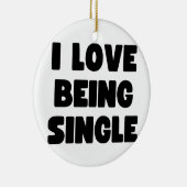 Ich Liebe Single Keramik Ornament (Rechts)