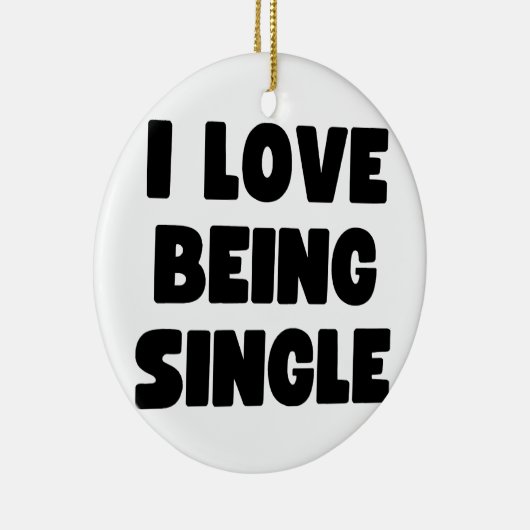 Ich Liebe Single Keramik Ornament (Rechts)