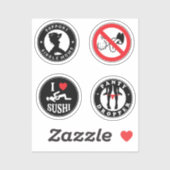 Ich Liebe Single Mama Sticker Packs (Blatt)