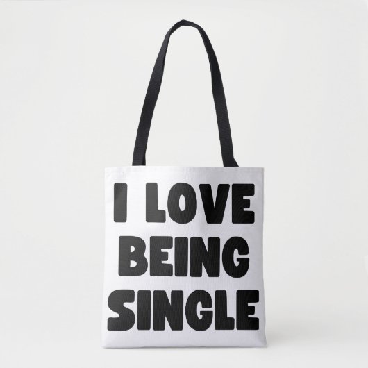 Ich Liebe Single Tasche (Vorderseite)