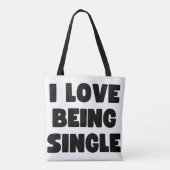 Ich Liebe Single Tasche (Rückseite)