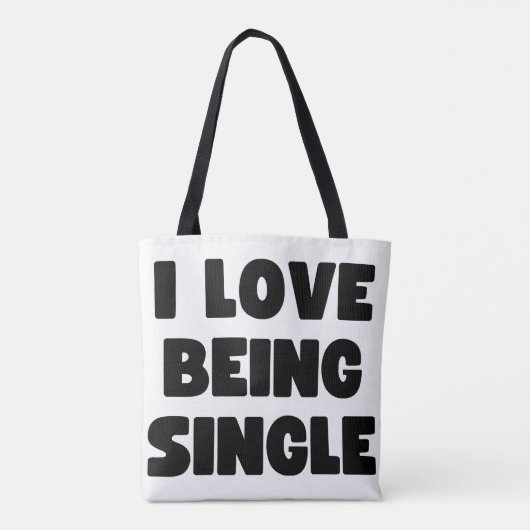 Ich Liebe Single Tasche (Rückseite)