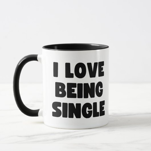 Ich Liebe Single Tasse (Links)