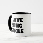 Ich Liebe Single Tasse (Vorderseite Links)