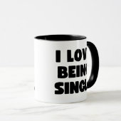 Ich Liebe Single Tasse (VorderseiteRechts)