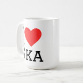 Ich liebe Ska Kaffeetasse (Vorderseite Links)