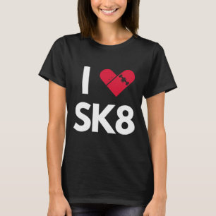 Ich liebe Skateboarding T-Shirt
