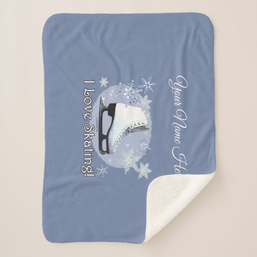 Ich Liebe Skaten! Sherpadecke (Vorderseite)