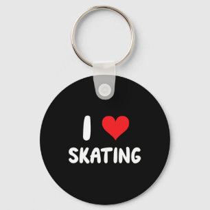 Ich liebe Skaten - Skater Skaten Skateboardfahren Schlüsselanhänger