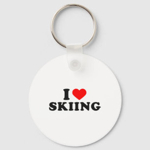 Ich liebe Skifahren, liebe Schnee, Liebhaber  Schlüsselanhänger