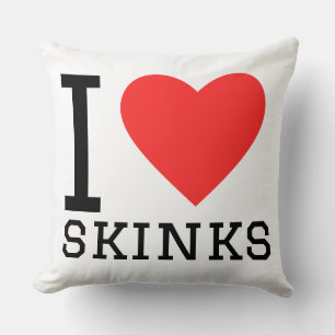 Ich liebe Skinke Kissen