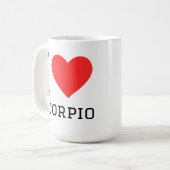 Ich liebe Skorpion  Kaffeetasse (Vorderseite Links)