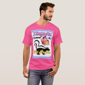 Ich liebe Skunks, nicht Menschen T-Shirt (Vorne ganz)
