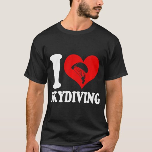 Ich liebe Skydiving Premium T-Shirt (Vorderseite)