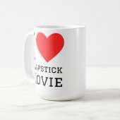 Ich liebe Slapstick-Filme Kaffeetasse (Vorderseite Links)