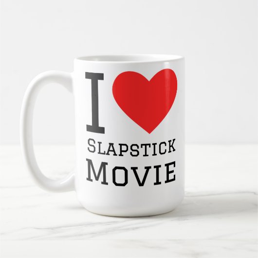 Ich liebe Slapstick-Filme Kaffeetasse (Links)
