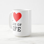 Ich liebe Slice-of-Life Kaffeetasse (Vorderseite Links)