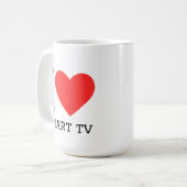 Ich liebe Smart-TV Kaffeetasse (Vorderseite Links)
