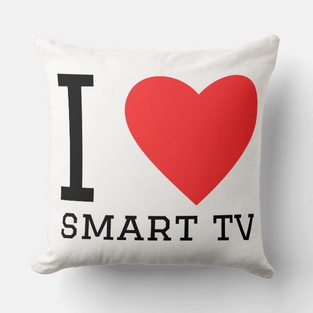 Ich liebe Smart-TV Kissen (Vorderseite)