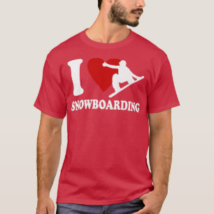 Ich liebe Snowboardfahren T-Shirt