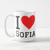 Ich liebe Sofia Kaffeetasse (Links)