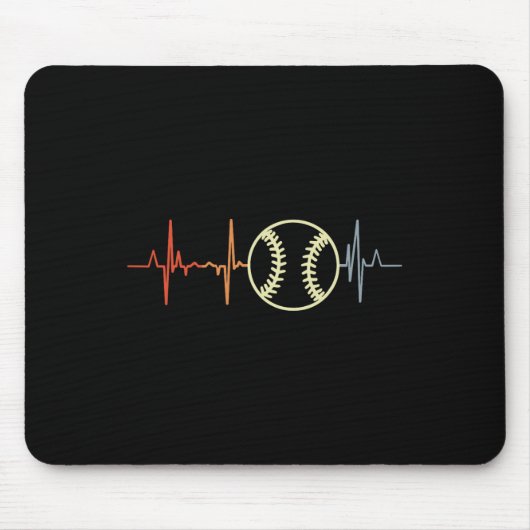 Ich liebe Softll Retro Softller Ecg Mousepad (Vorne)
