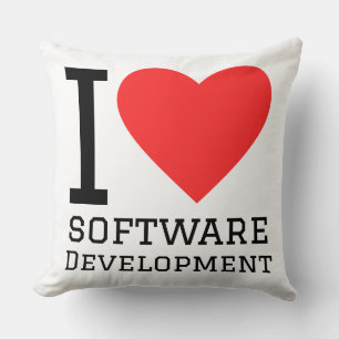 Ich liebe Softwareentwicklung Kissen