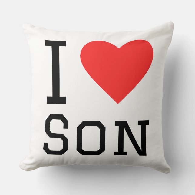 Ich liebe Sohn Kissen (Vorderseite)