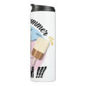 Ich Liebe Sommer - ich schreie !!! Urlaubszeit Thermosbecher (Nach rechts gedreht)