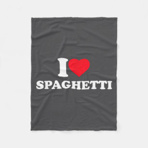 Ich liebe Spaghetti Ich Herz Spaghetti Liebhaber L Fleecedecke
