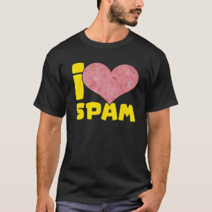 Ich liebe Spam Dosen gekochtes Schweinefleisch Ess T-Shirt