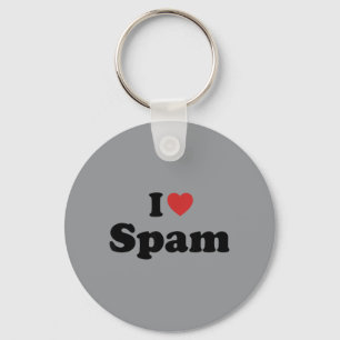 Ich liebe Spam Lustiger Humor Retro Schlüsselanhänger