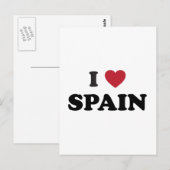 Ich liebe Spanien Postkarte (Vorne/Hinten)