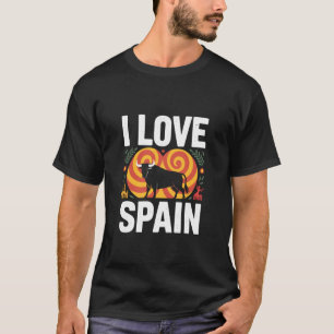 Ich liebe Spanien Stier Spanische Leidenschaft T-Shirt