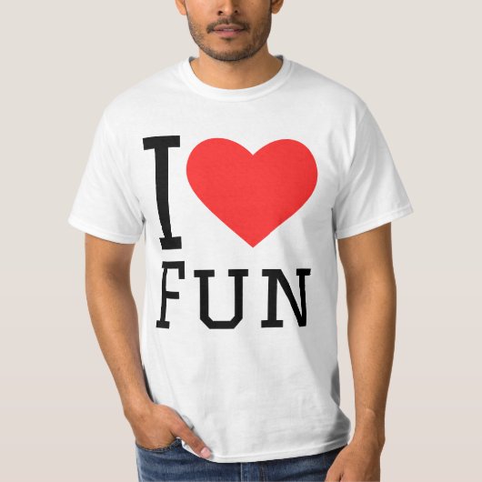 Ich liebe Spaß T-Shirt (Vorderseite)